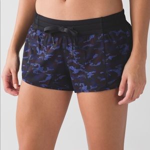 Lululemon hotty hot short blue camo